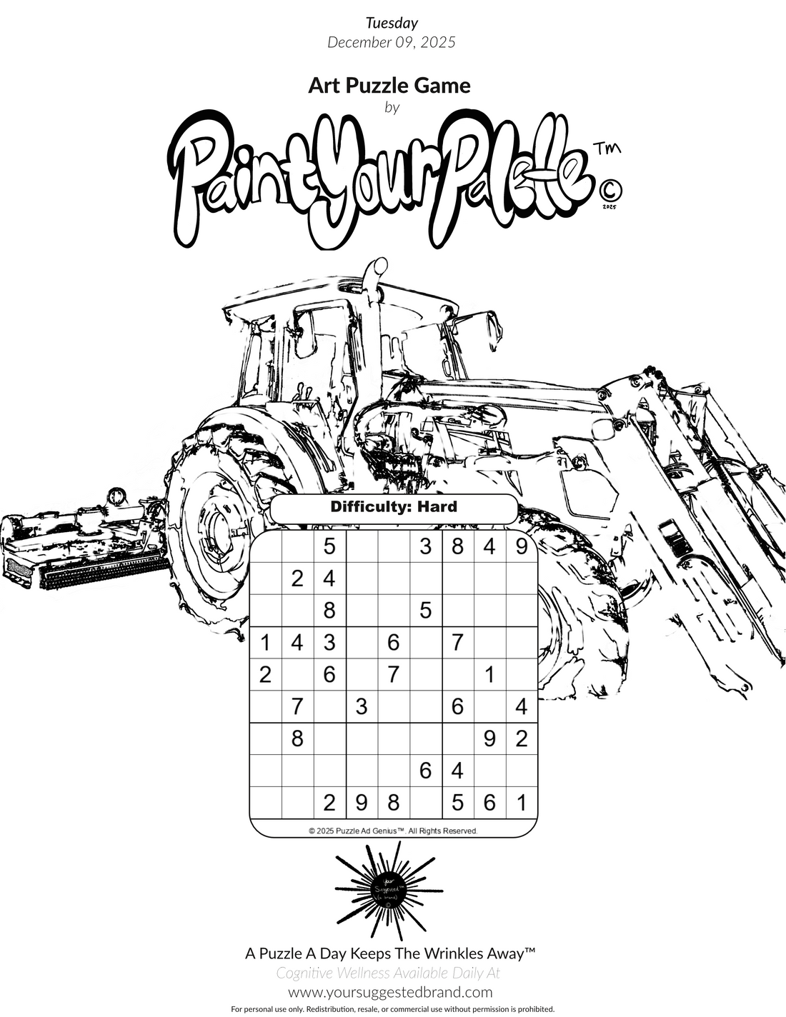 A Puzzle A Day Keeps the Wrinkles Away™ Tuesday December 9 2025