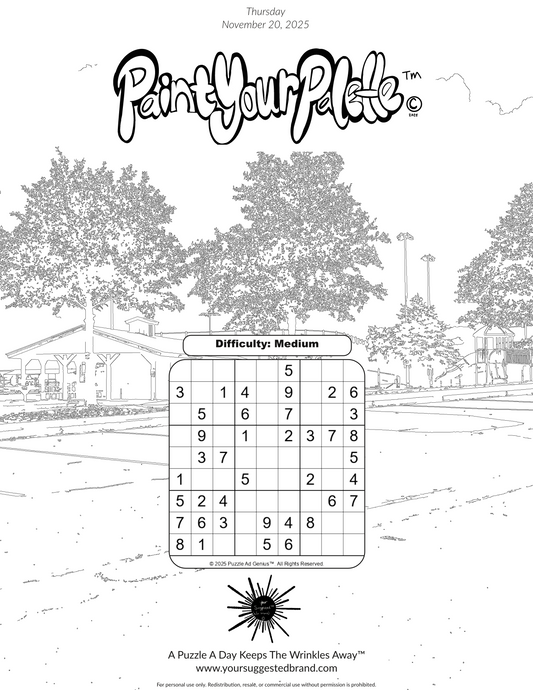 A Puzzle A Day Keeps the Wrinkles Away™ Thursday November 20 2025