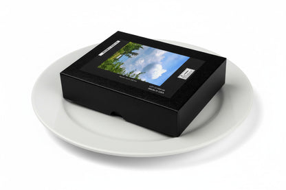 Your Suggested Brand puzzle box a scenic image on a white background