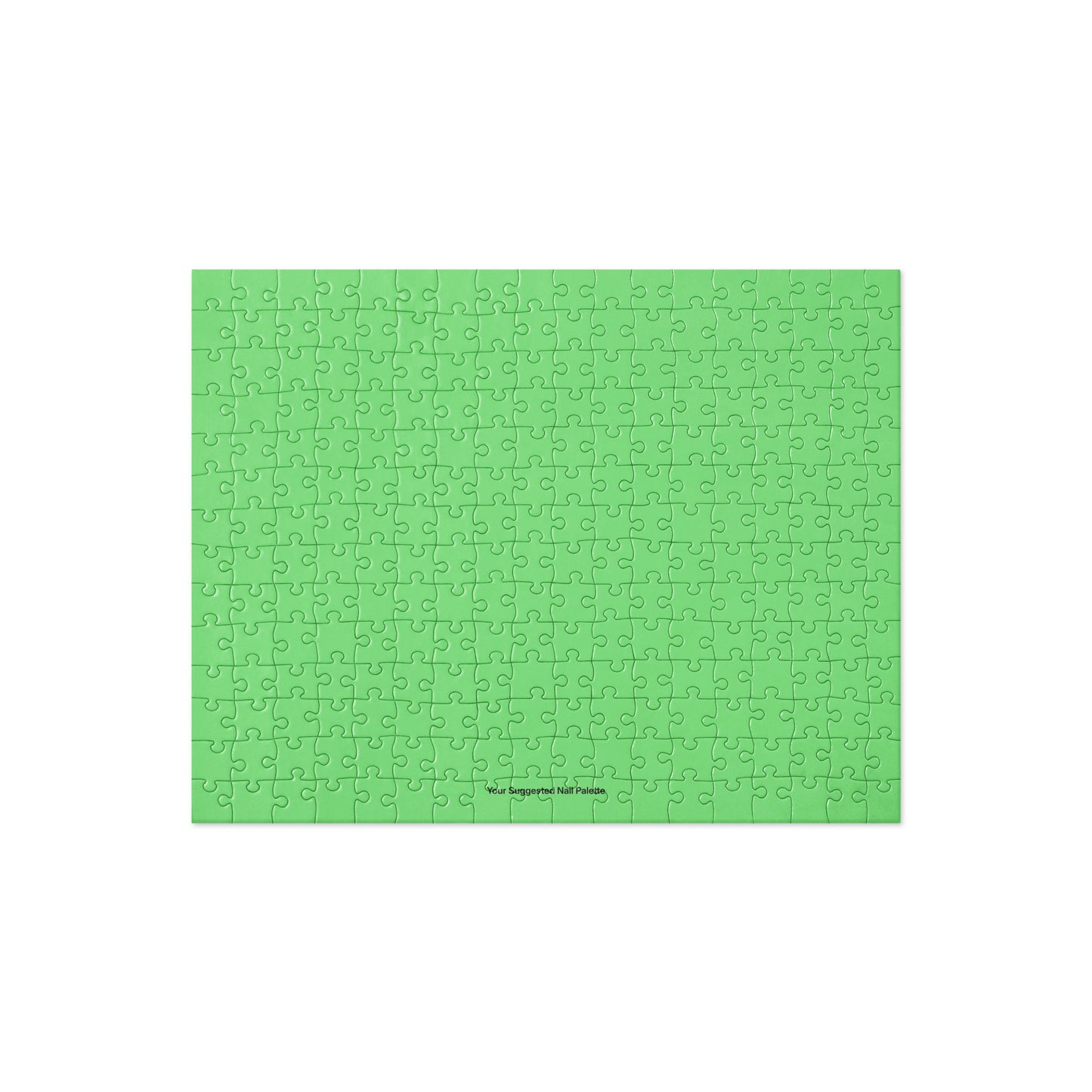 Green Your Suggested Nail Palette puzzle jigsaw puzzle on a white background