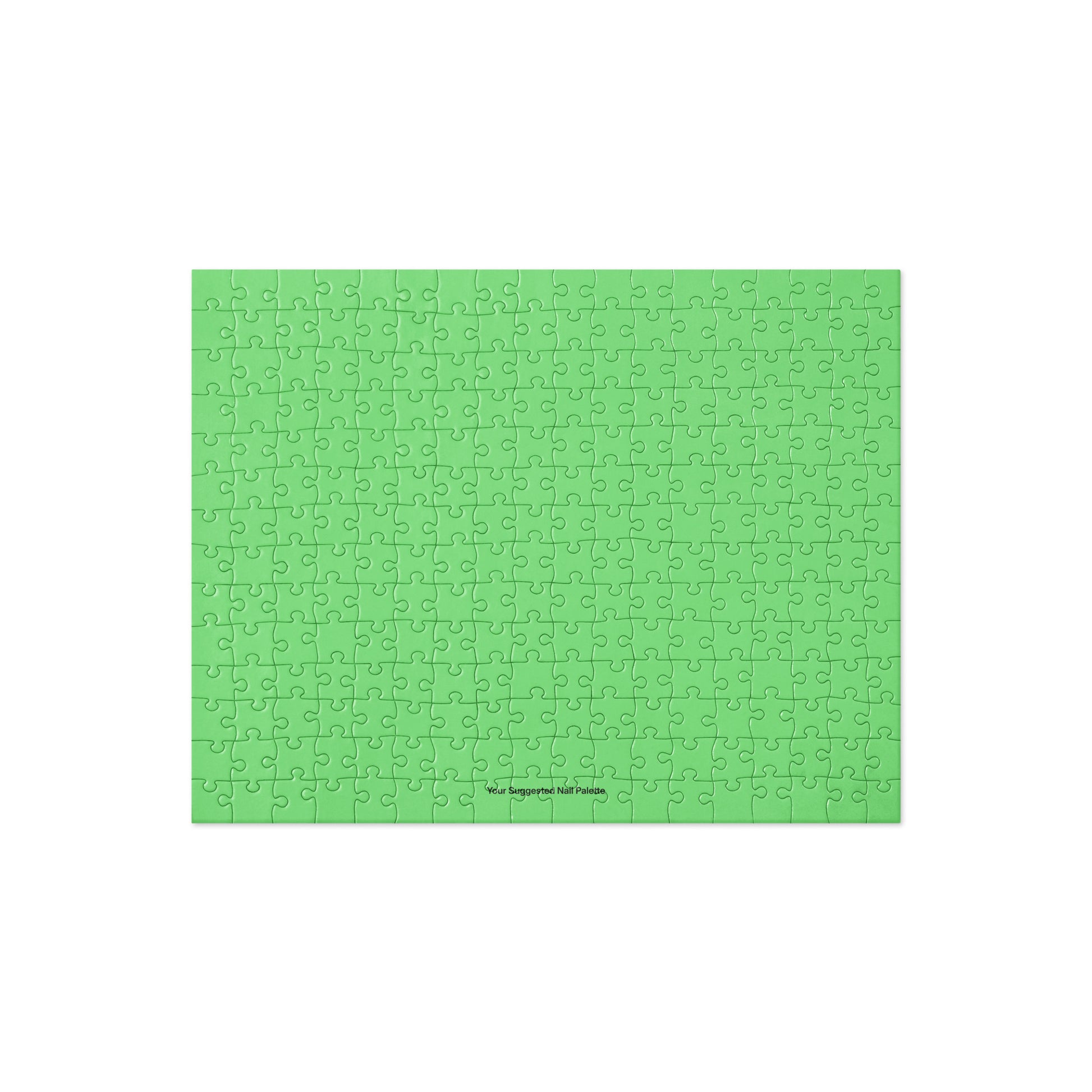 Green Your Suggested Nail Palette puzzle jigsaw puzzle on a white background