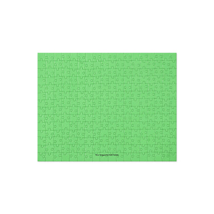 Green Your Suggested Nail Palette puzzle jigsaw puzzle on a white background