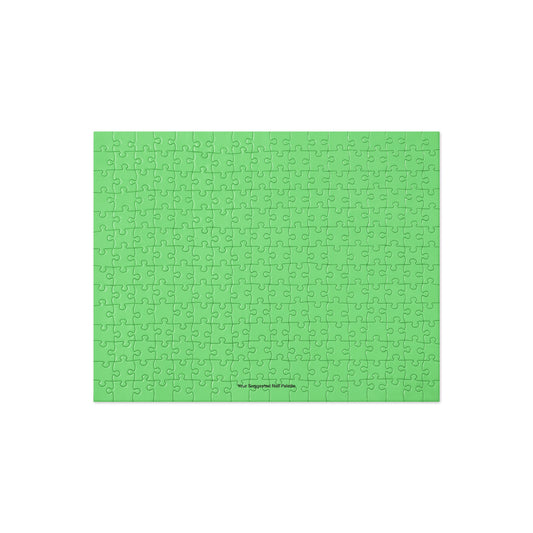 Green Your Suggested Nail Palette puzzle jigsaw puzzle on a white background
